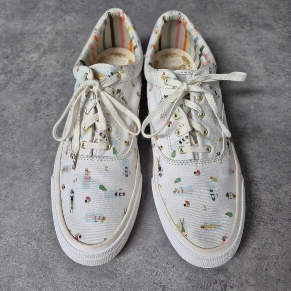 9.5 Anthropologie Keds x Rifle Paper Company Sun Girls Sneakers - Picture 2 of 11